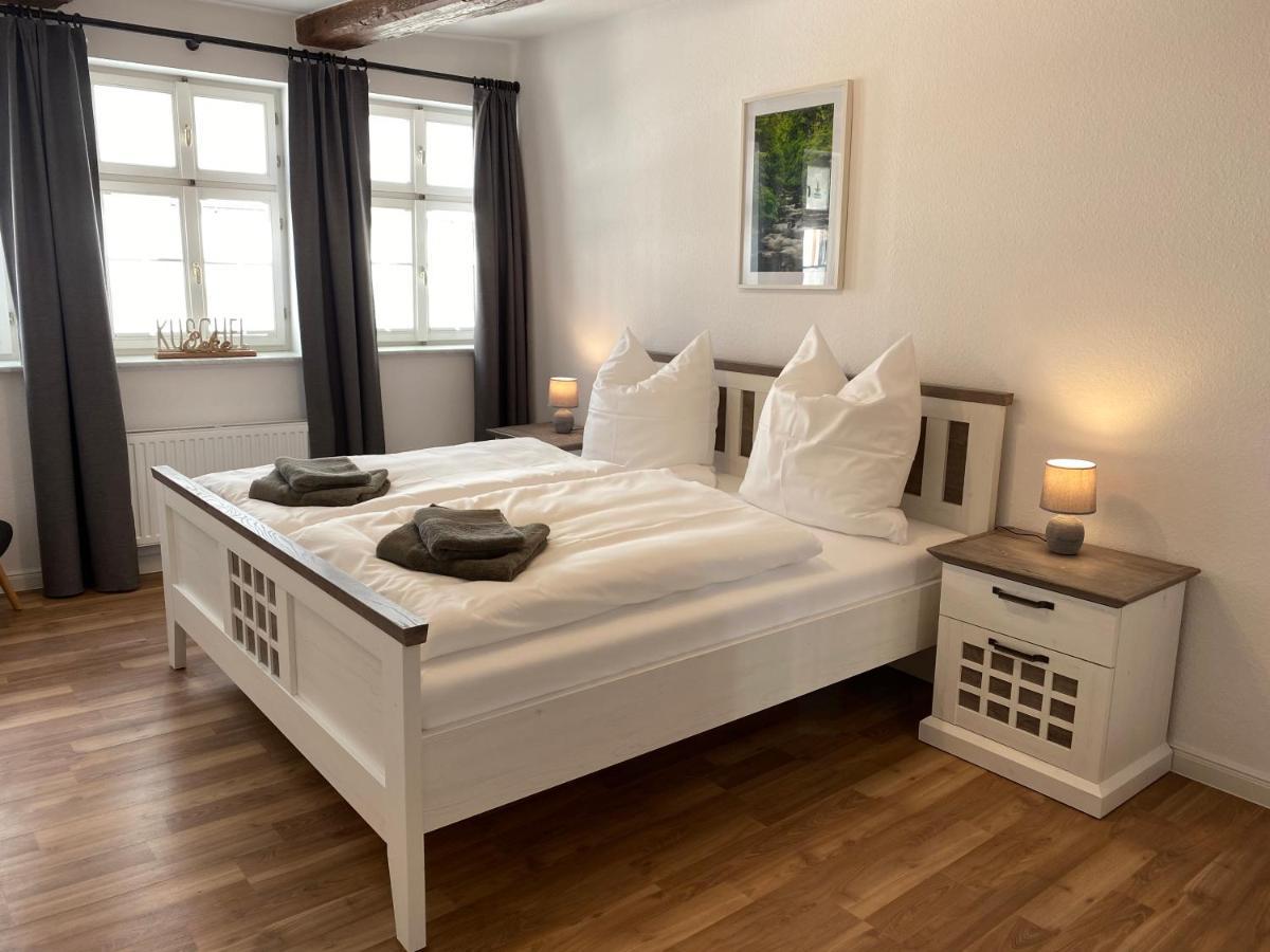 Zum Mathildenbrunnen Apartment เควดลินบวร์ก ภายนอก รูปภาพ